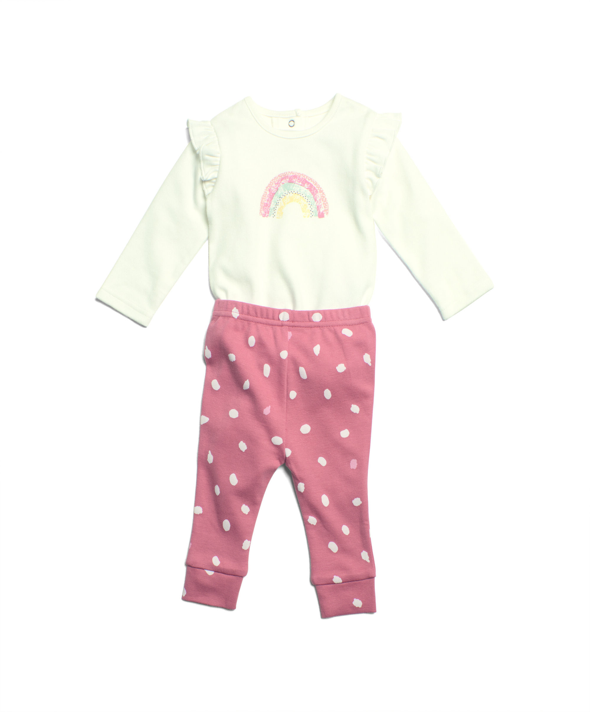 طقم لباس قطعة واحدة وبنطال رياضي image number 1