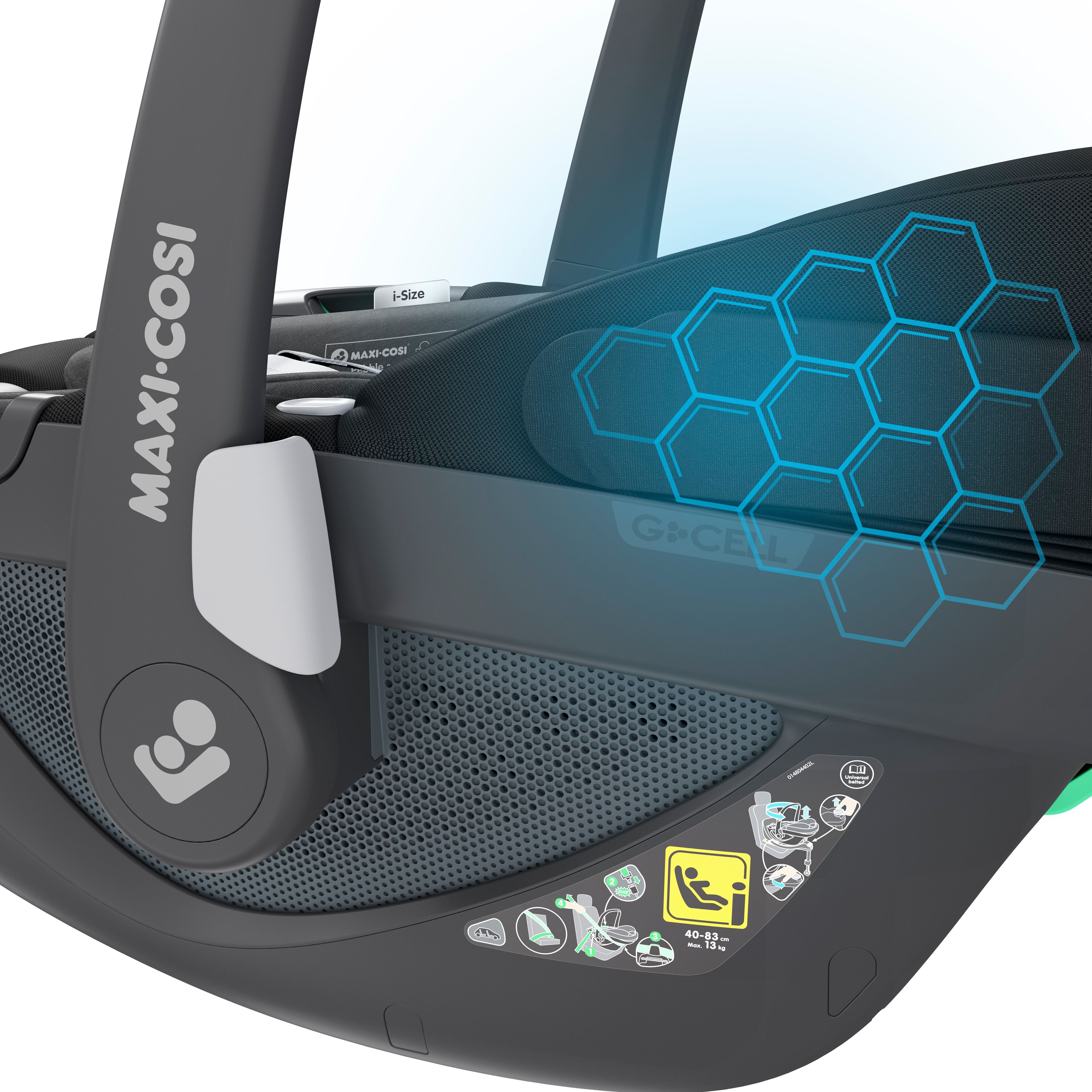 مقعد سيارة بيبل 360 من ماكسي كوزي - أسود image number 11