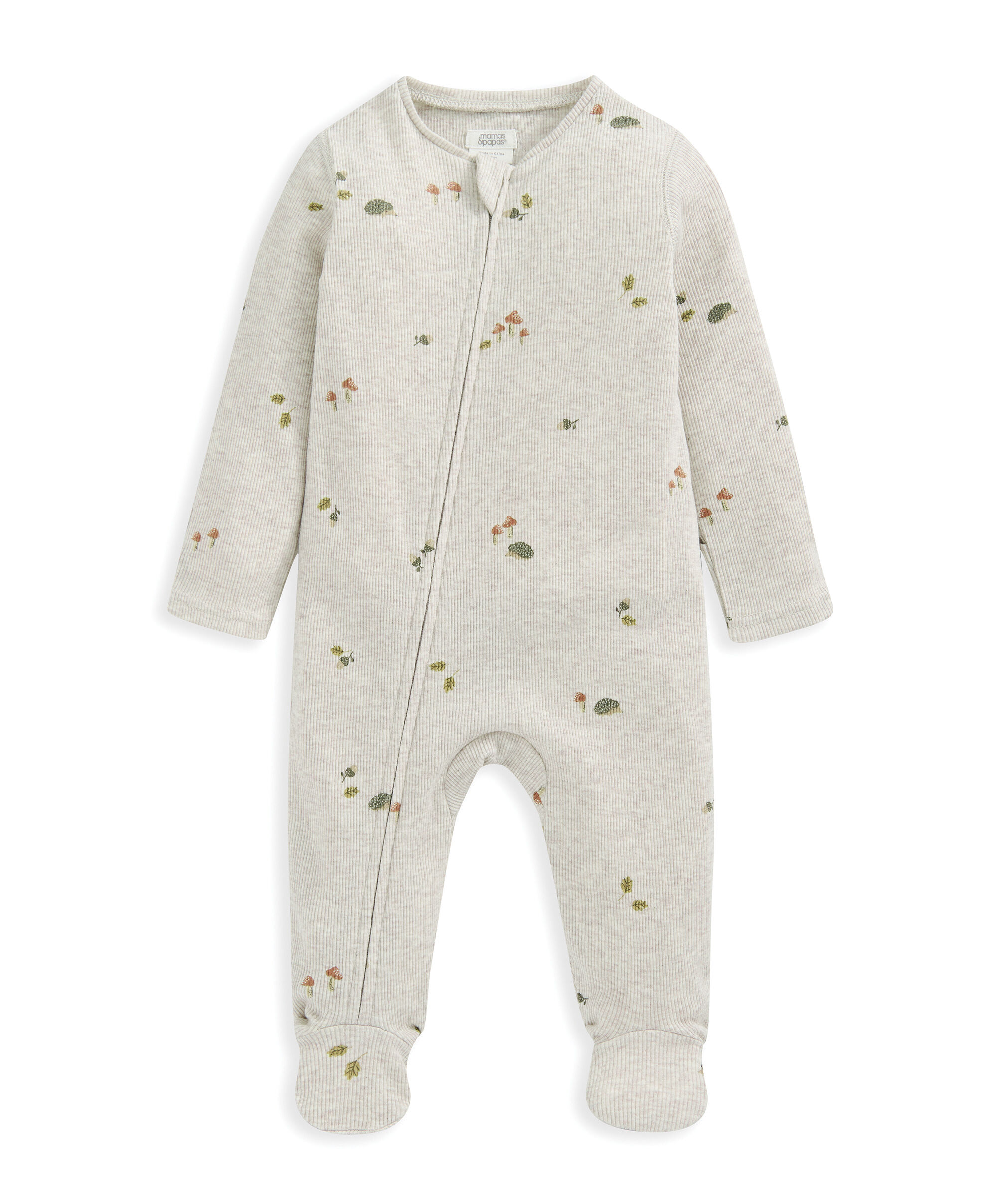 لباس الكل في واحد بنقشة مستوحاة من فصل الخريف - بيج image number 2