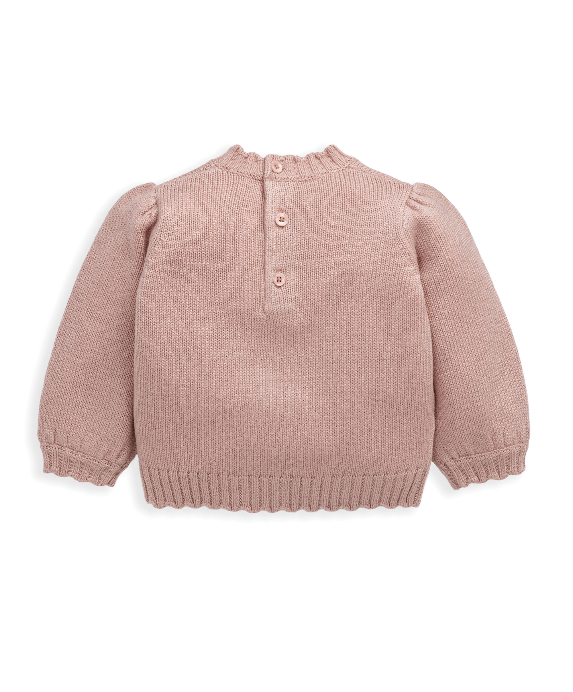 كنزة بلون وردي مزينة بأرنب للكريسماس image number 5