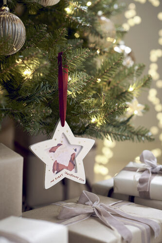 زينة متدلية بتصميم إطار صور للكريسماس image number 1