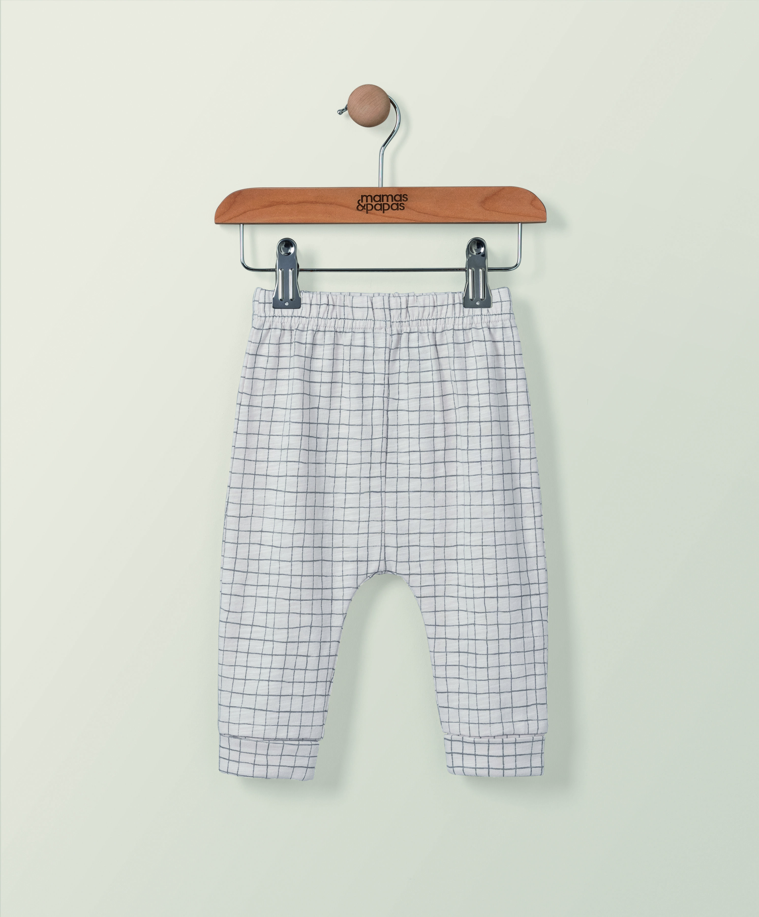 بنطال رياضي جيرسيه بنقشة مربعات image number 1