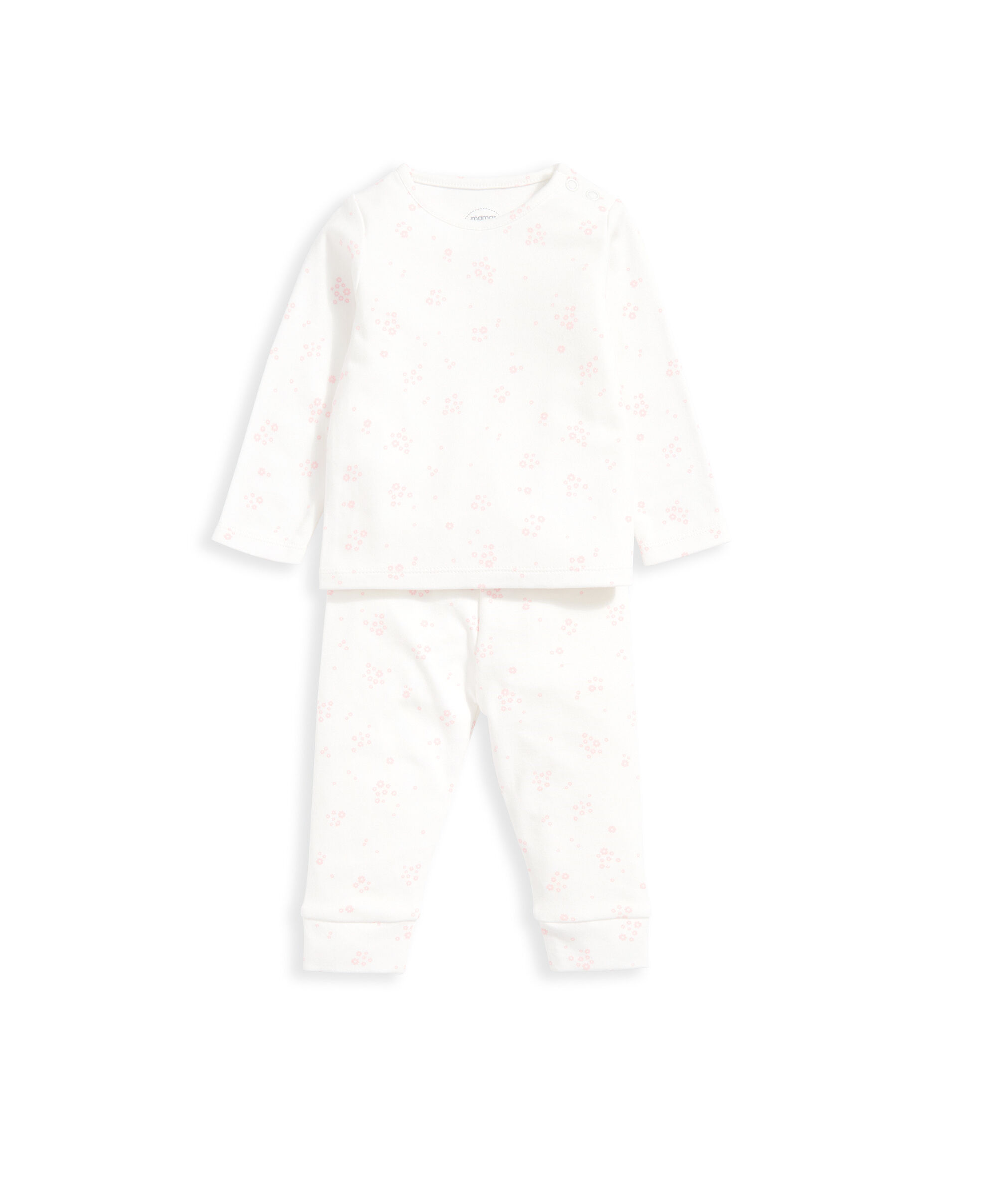 طقم بيجاما جيرسيه - قطعتان بلون وردي image number 3