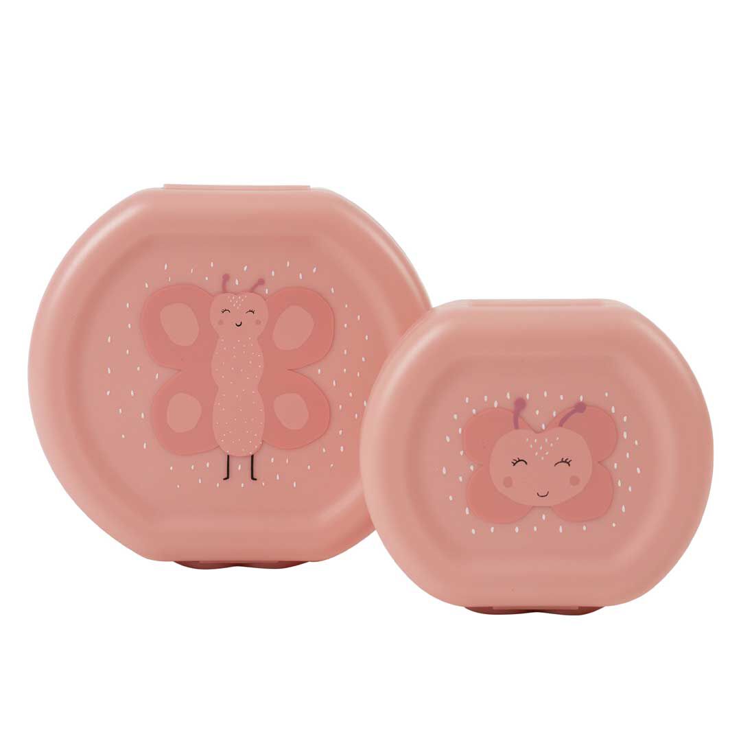 Trixie  Snack Box With Clip - Set of 2 - Mrs. Butterfly image number 1