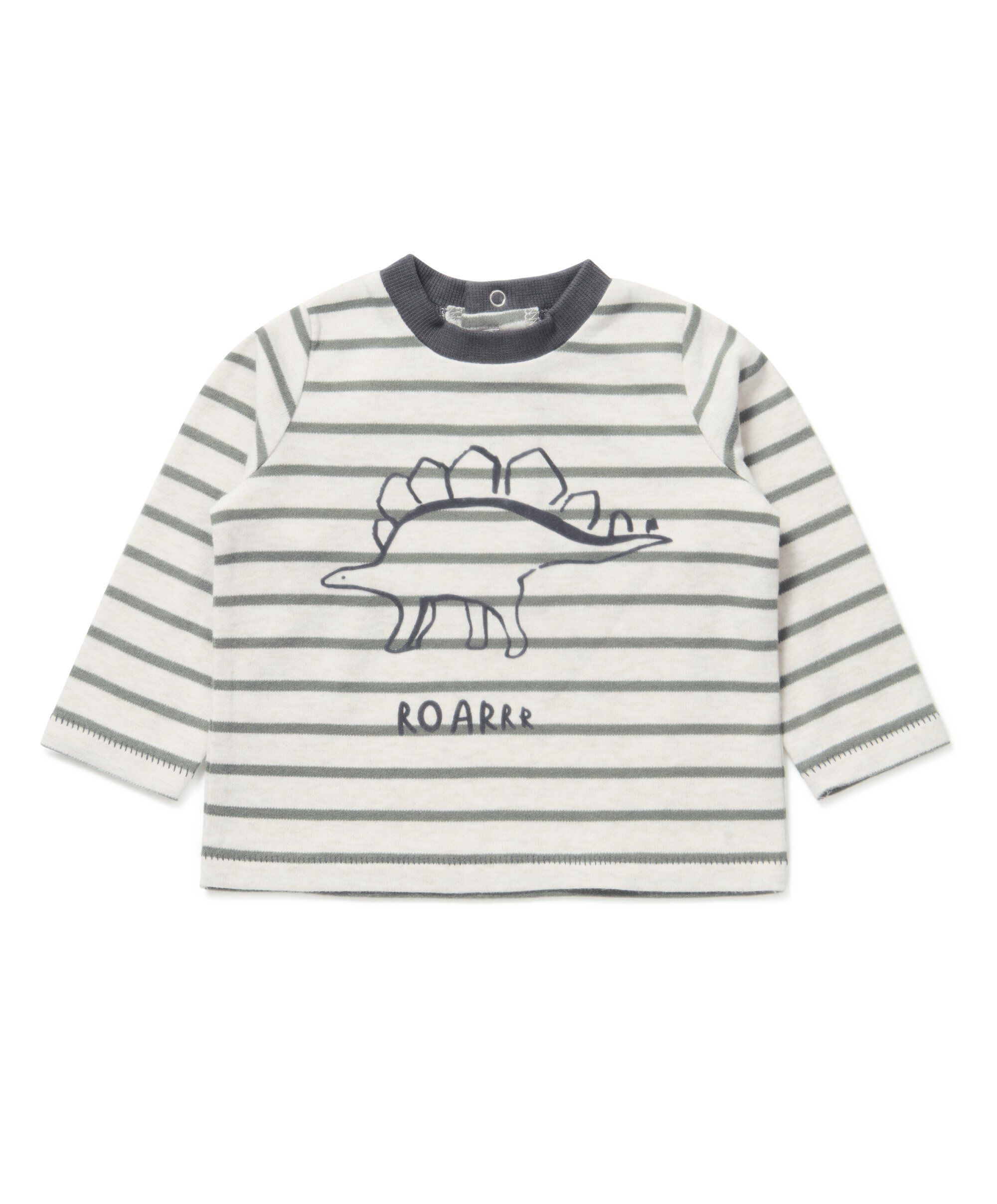 تي شيرت مخطط بطبعة ديناصور image number 1