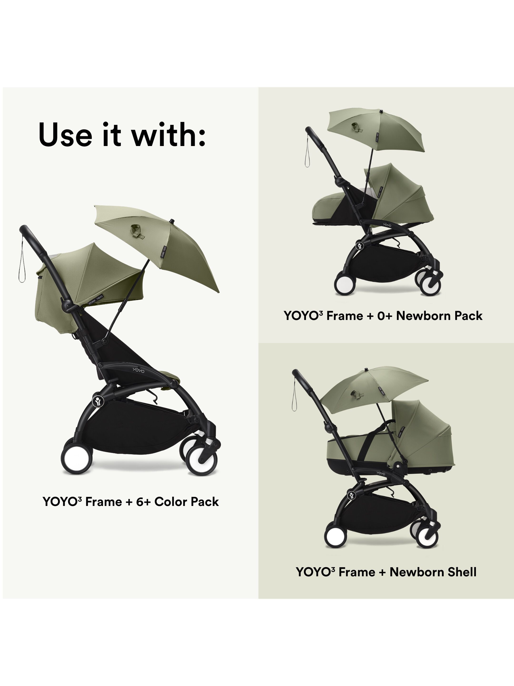 Stokke YOYO parasol Olive image number 6