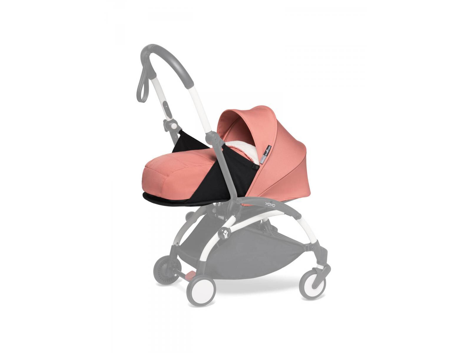 مجموعة مقعد عربة أطفال يويو لحديثي الولادة - وردي image number 1