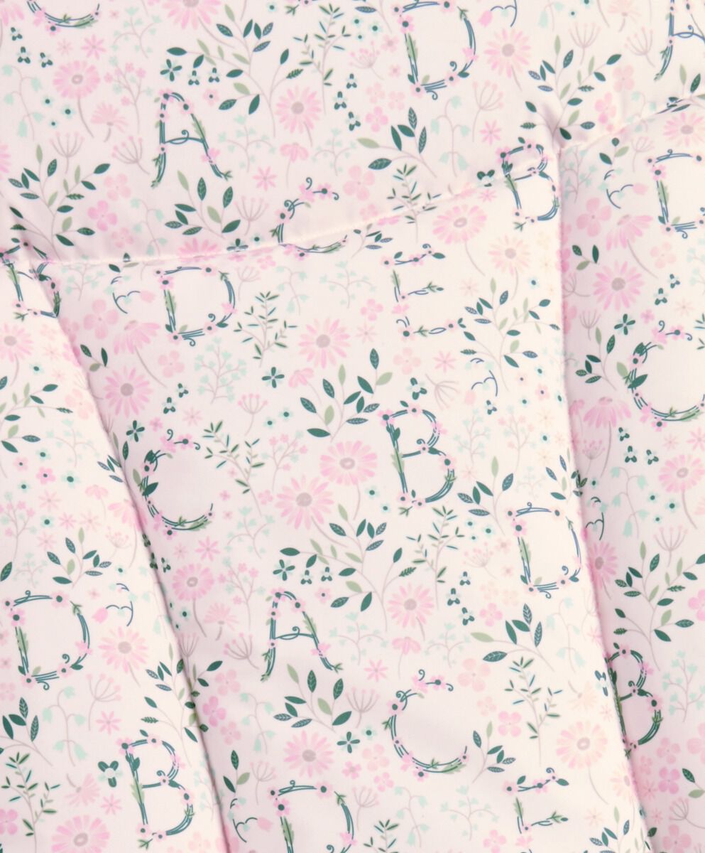 مفرش لتغيير الحفاضات - نقشة أحرف وزهور image number 2