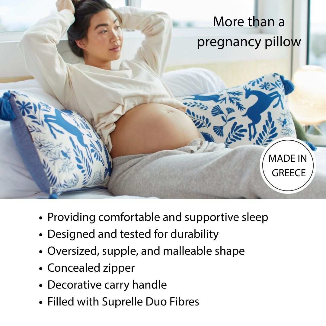 وسادة كوسيت لدعم الجسم من دوك ايه توت - أزرق بنقشة غابة image number 3