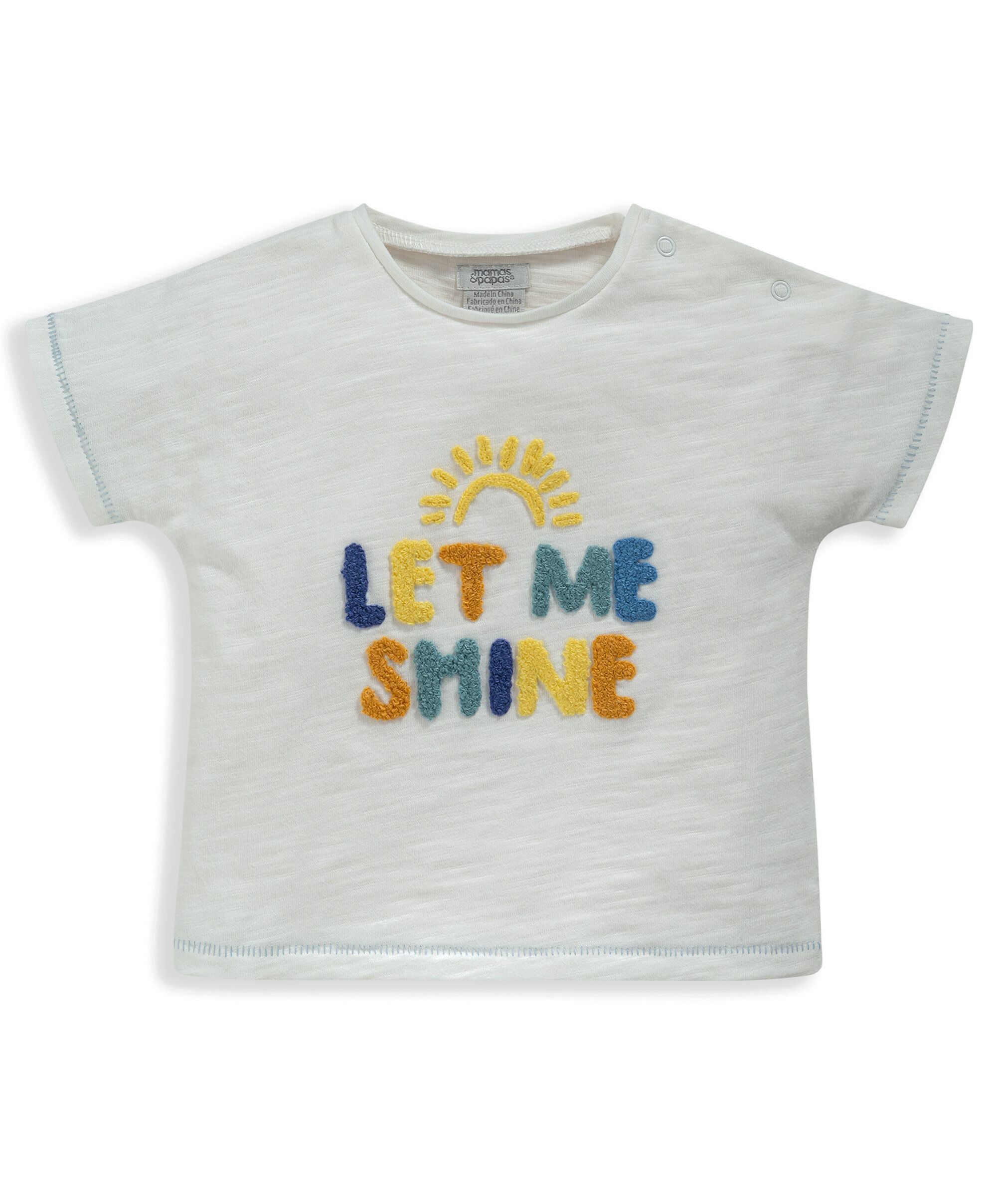 تي شيرت بعبارة بارزة image number 1