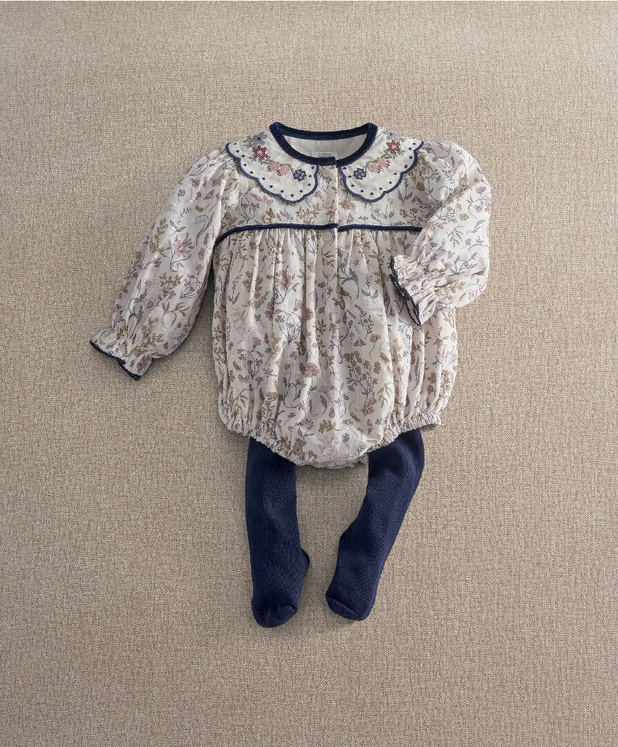 2Pc Shortie Romper & Tights
