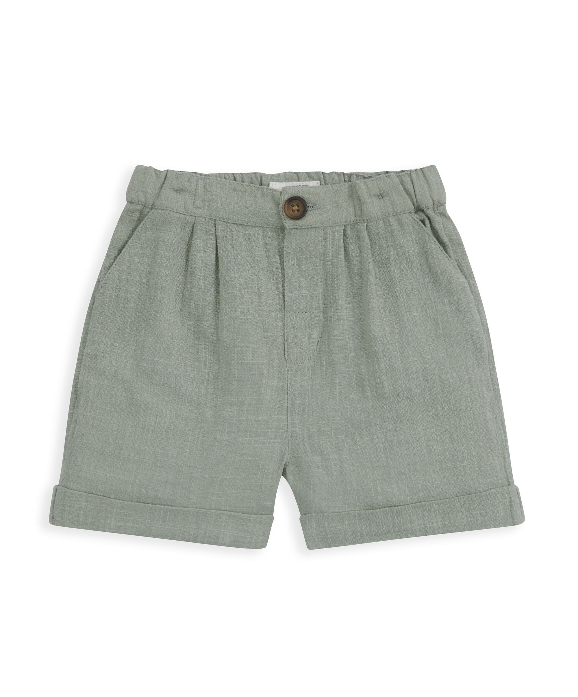 طقم قميص رسمي كاكي وشورت، قطعتين image number 4