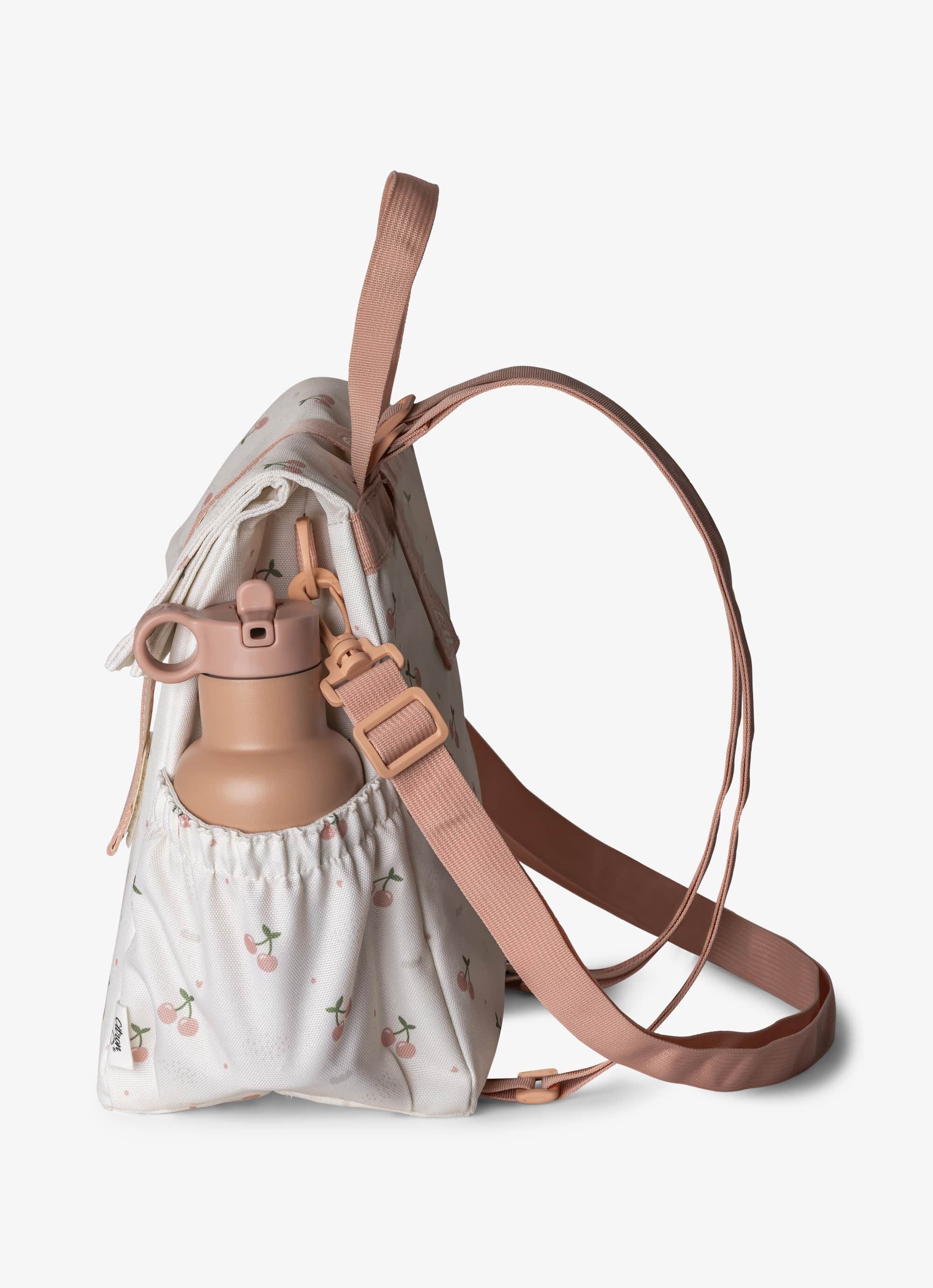 حقيبة غداء عازلة للحرارة بتصميم ملفوف من سيترون - نقشة كرز image number 3